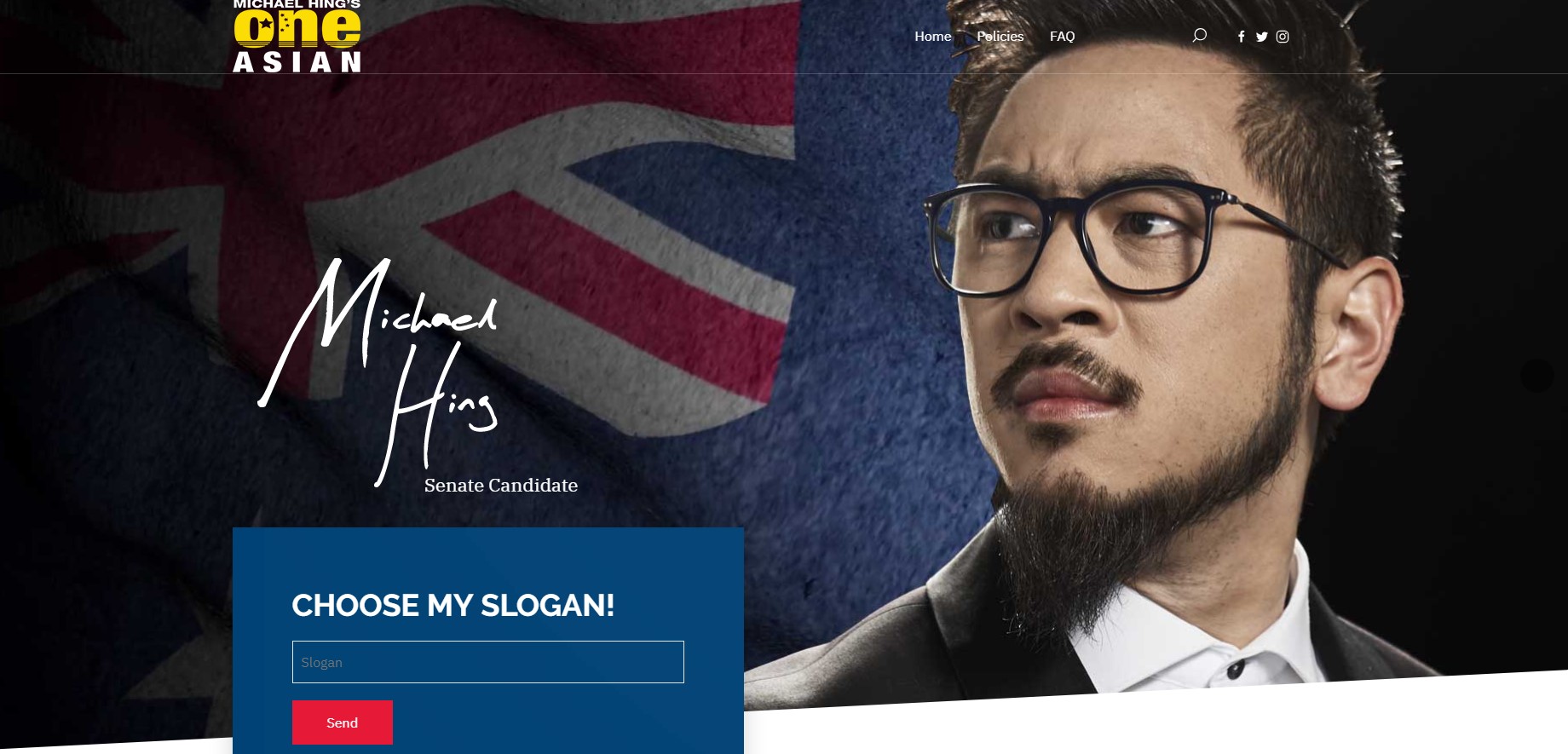 Vote 1- MICHAEL HING Of ONE ASIAN PARTY For The Australian Senate???