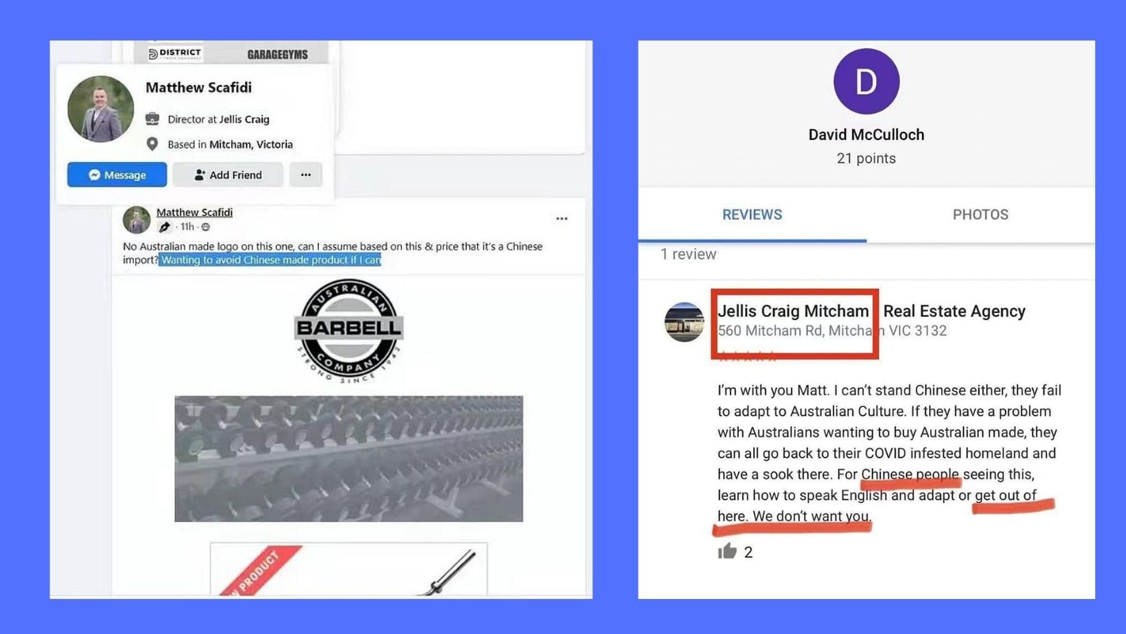 Real Estate Agent Makes An Anti-Chinese Comment Over Social Media And Then Gets Stood Down