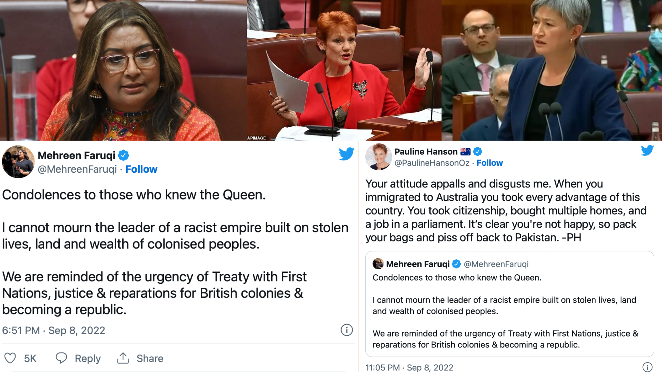 Censure Motion Against Pauline Hanson’s Racism Gets Amended ( But Essentially Voted Down) By The Government And The Opposition