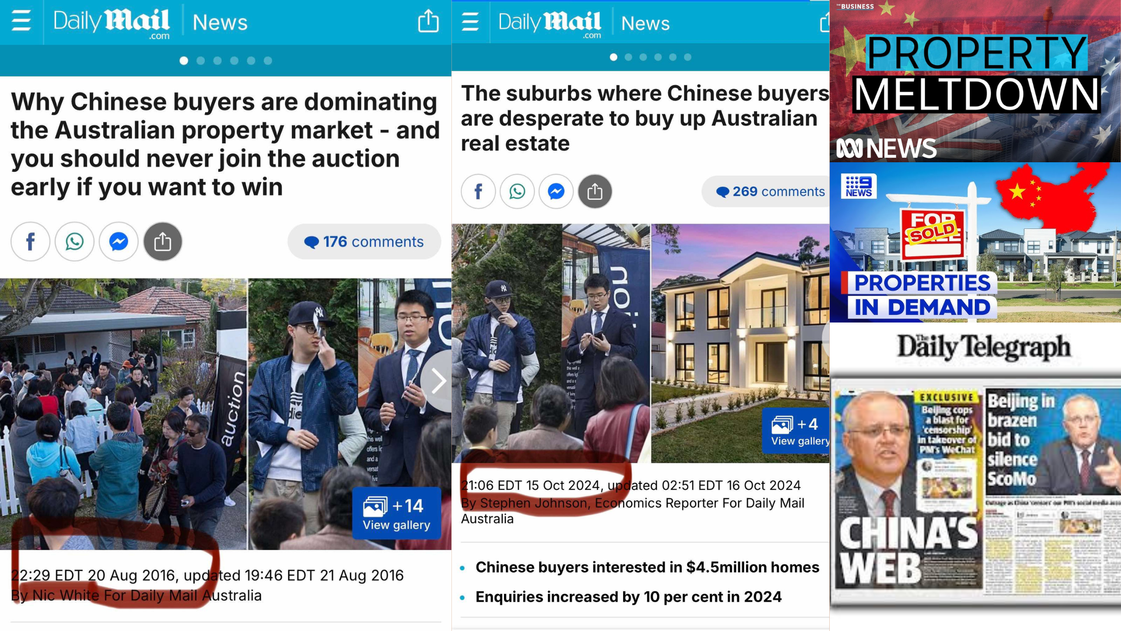 The anti-Asian/Chinese narratives about real estate in Australia